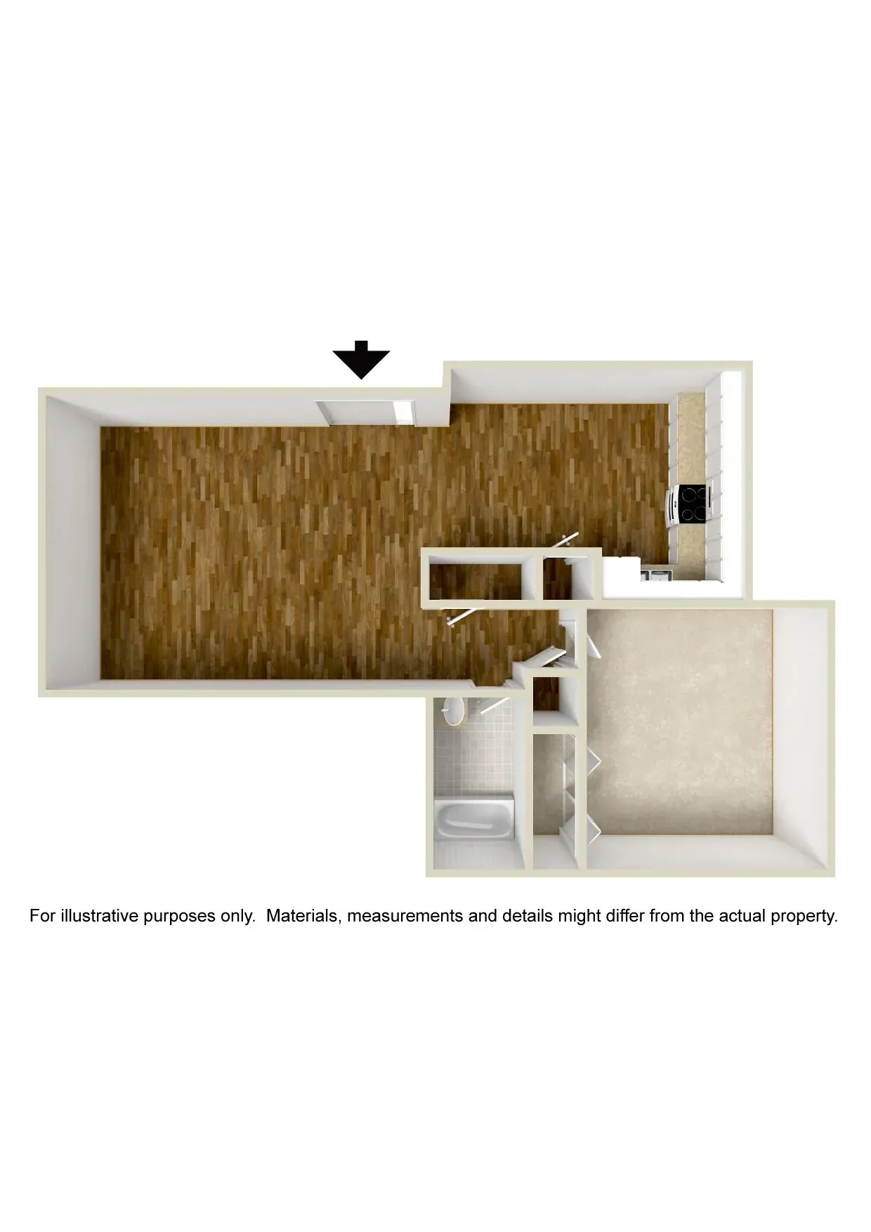1 Bed Unfurnished