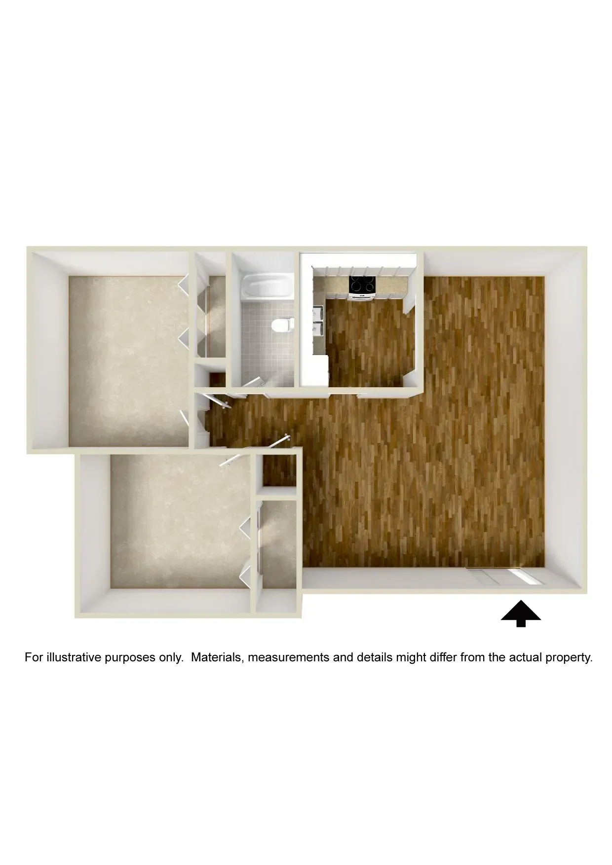 2 Bed Unfurnished