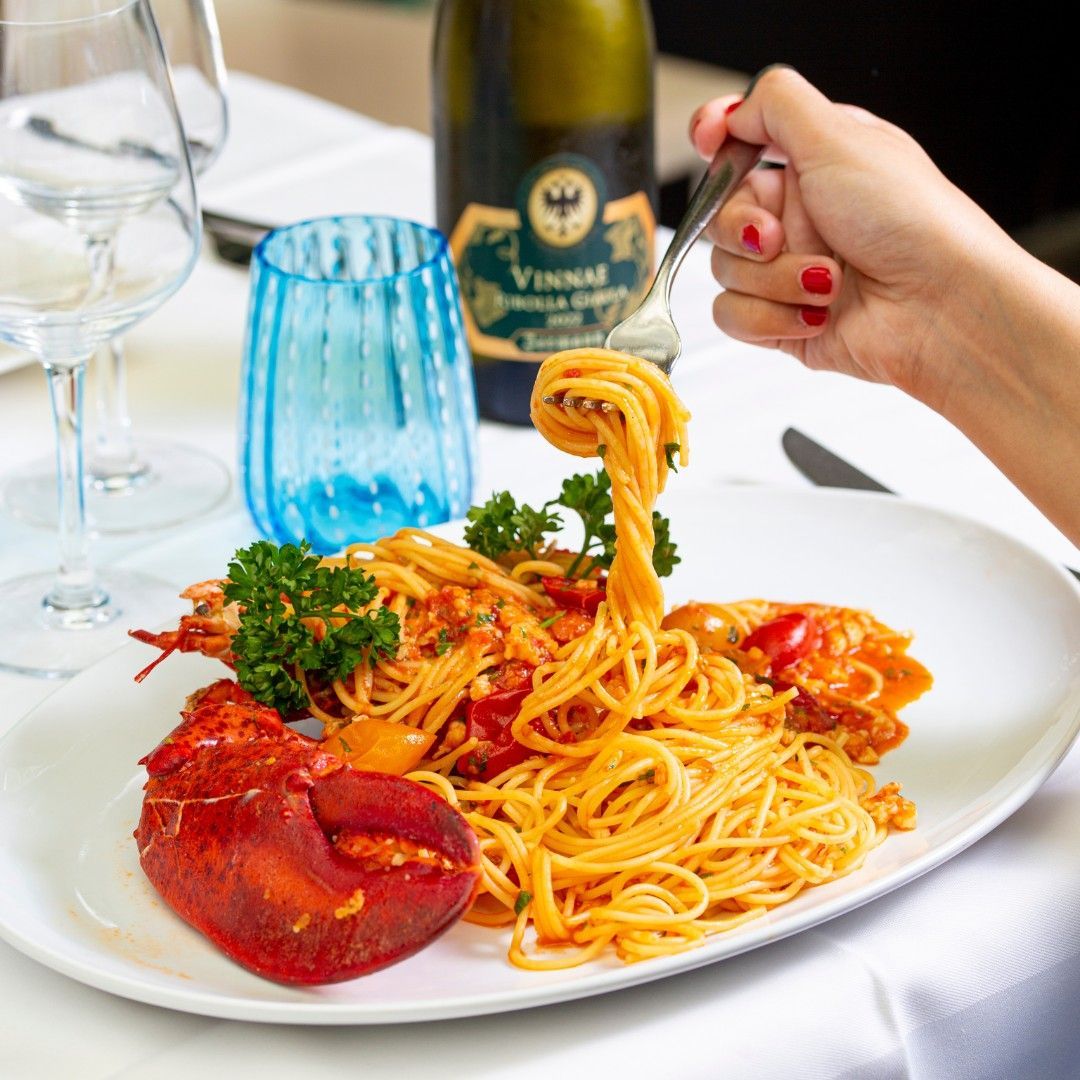 Spaghetti all'astice ristorante La Risacca 6 Porta Romana