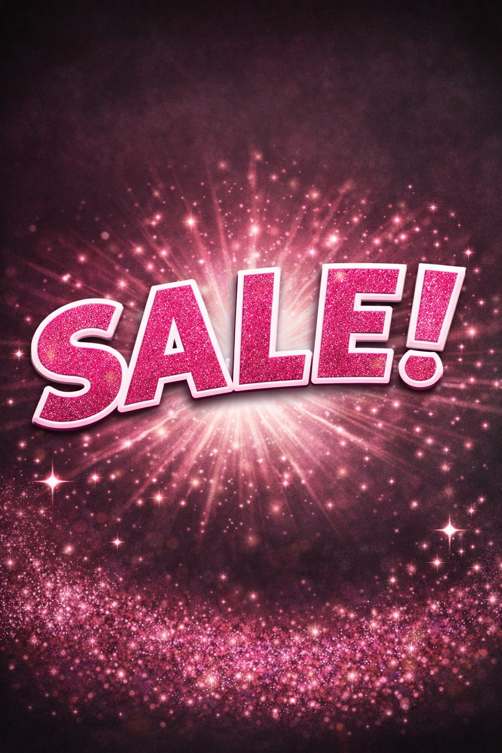 Een felroze, glinsterend