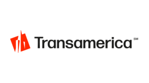 Transamerica logo with a red building icon and company name in black text.