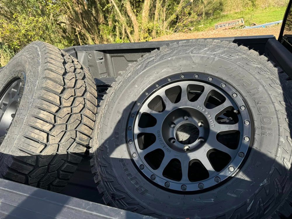 Tyres at The Back of A Truck