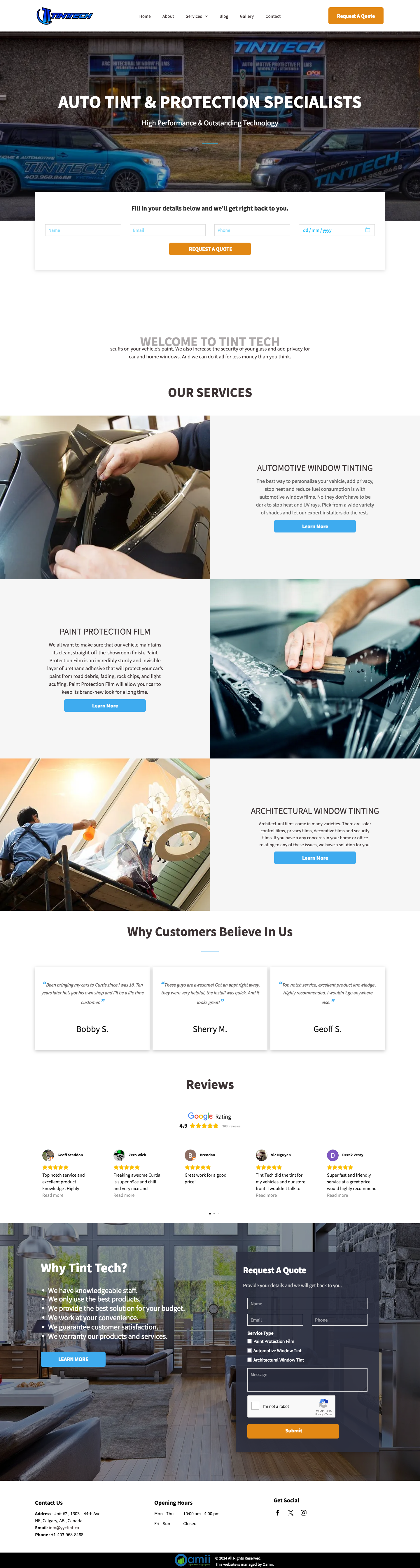 Tint-Tech - AMJ Previous Work