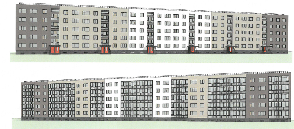 Daugiabučio gyvenamo namo Kretingos g. 5 Klaipėda atnaujinimo (modernizavimo) projektas (2)