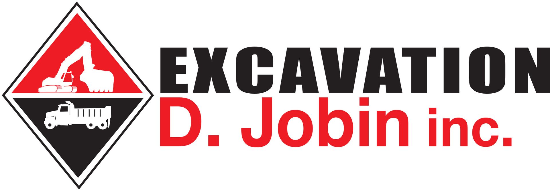 Le logo pour excavation d. jobin inc.