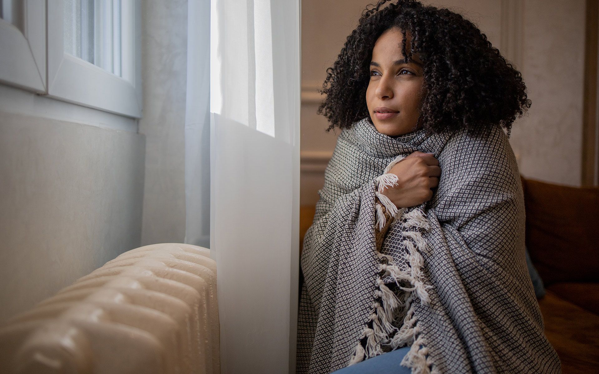 Woman Feeling Cold — Coal City, IL — Plattville Coatings