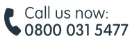 A logo that says `` call us now : 0800 031 5477 ''