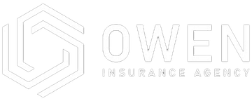 White logo of 