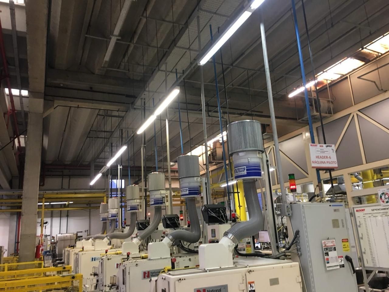 Exaustor e Filtro Eliminador de Névoa com Pós Filtro para Fumaça Seca