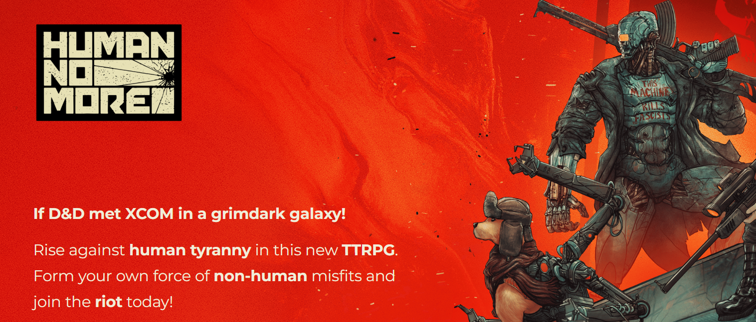 TTRPG game developed by Cultic Games - Human No More Home Page
