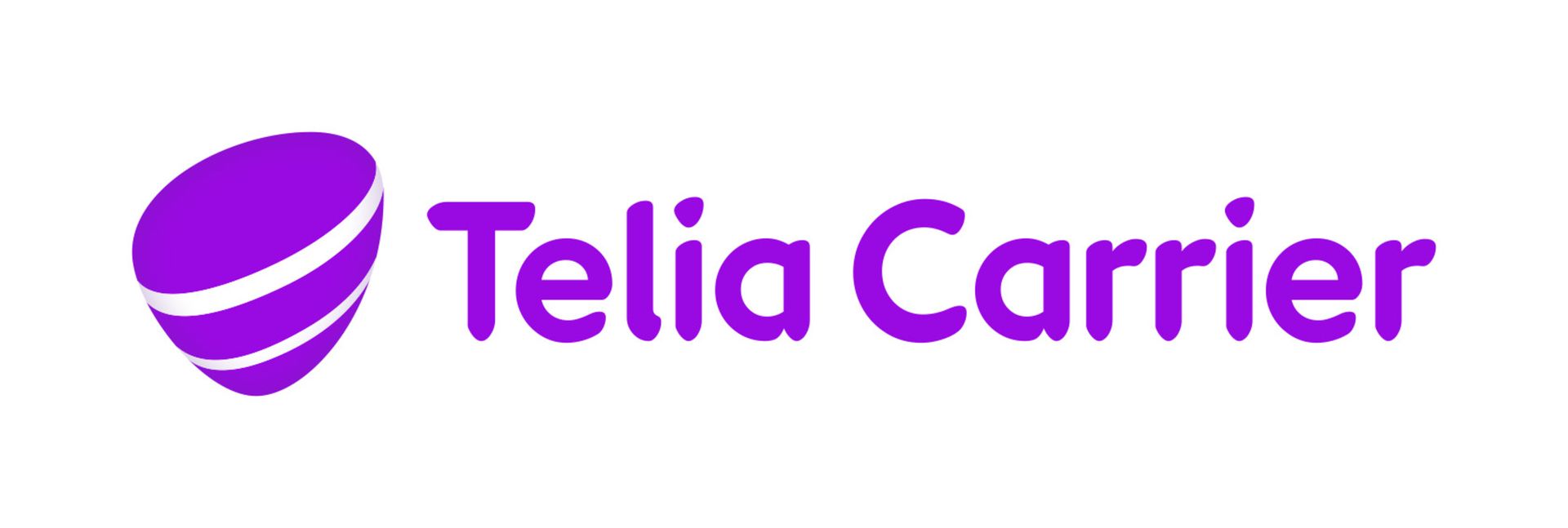 Telia Carrier logo with a purple globe graphic and text