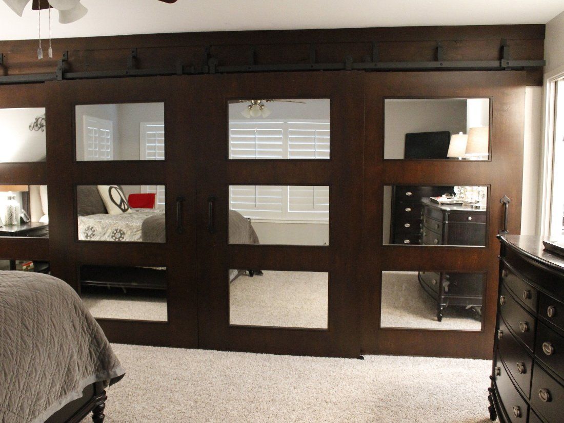 Interior Barn Doors in Bedroom