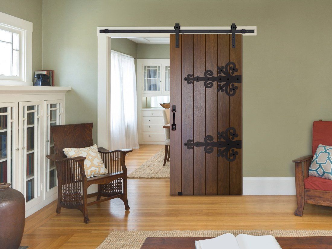Barn Door in Home with Handle