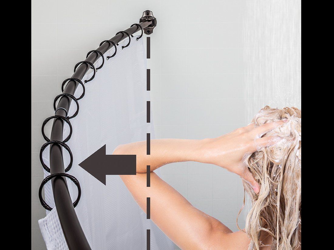 Bathroom Curved Shower Rod