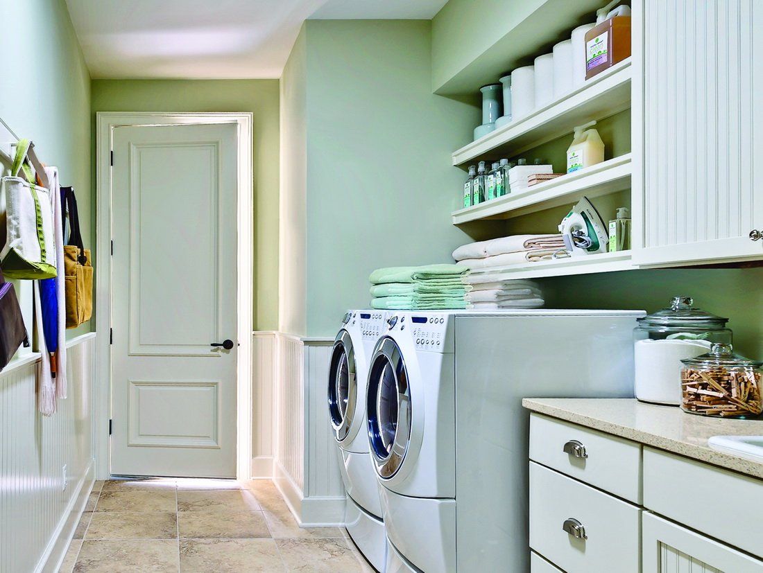 Interior Door in Laundry Room