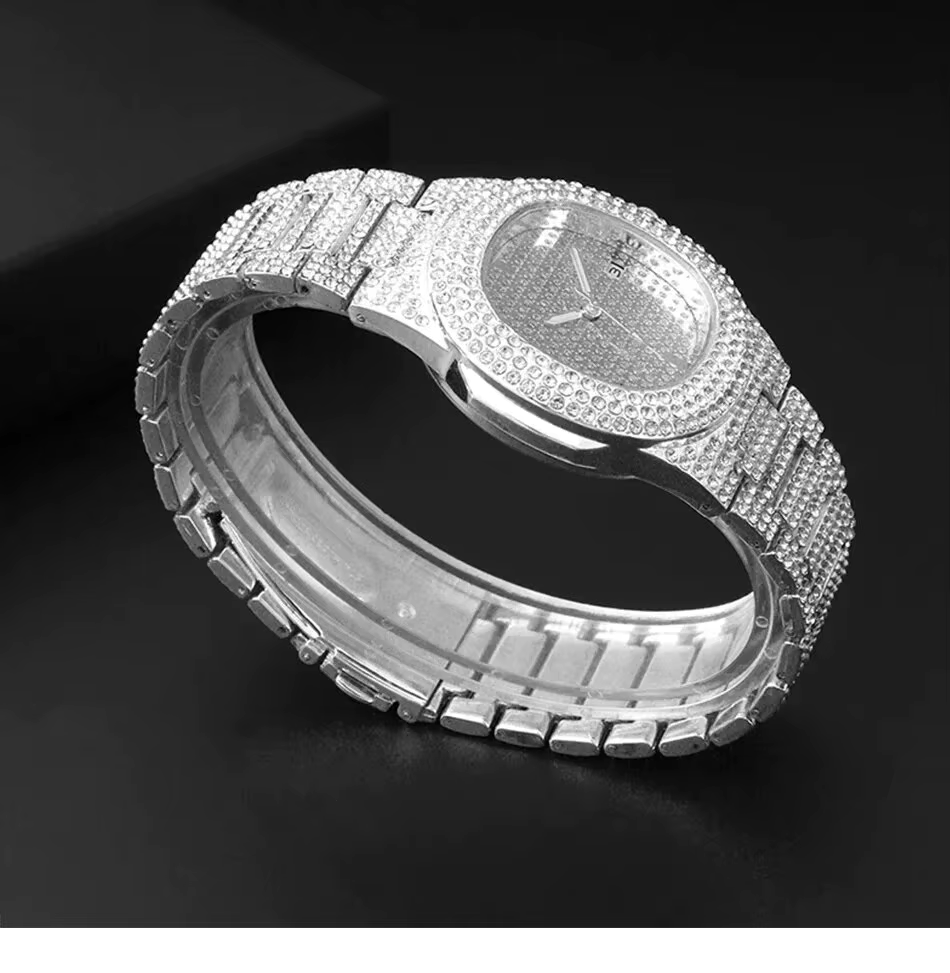 Men’s Stainless Steel Quartz Wristwatch.