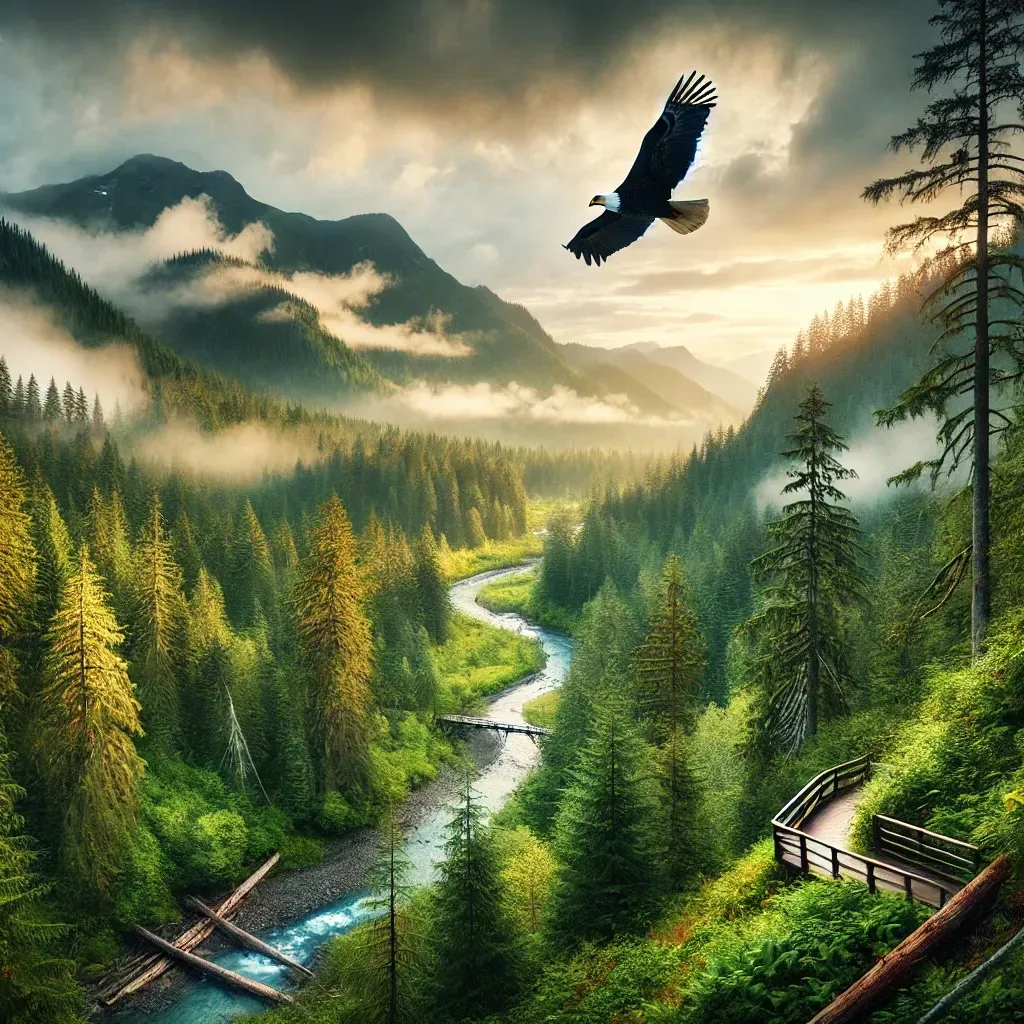 An aerial view of seattle with the space needle in the foreground