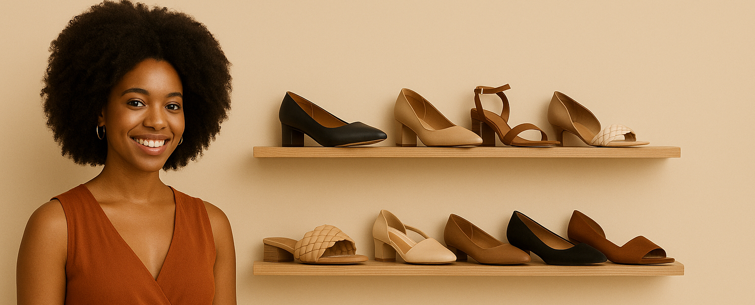 E-Commerce Black Owned Marketplace for Black women Sandals and heels