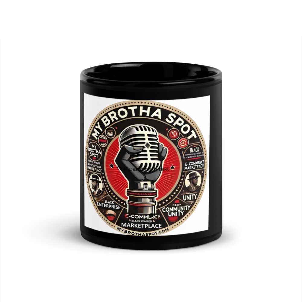 Mbs Black Glossy Mug