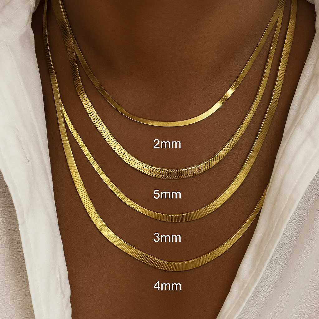 Minimalist Unisex Snake Chain Necklace Choker