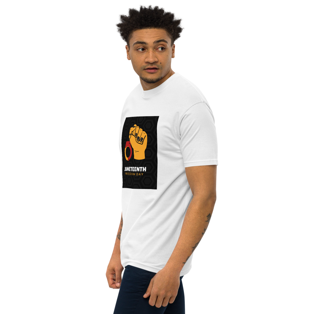 Juneteenth Freedom Day Men's Premium Heavyweight Tee