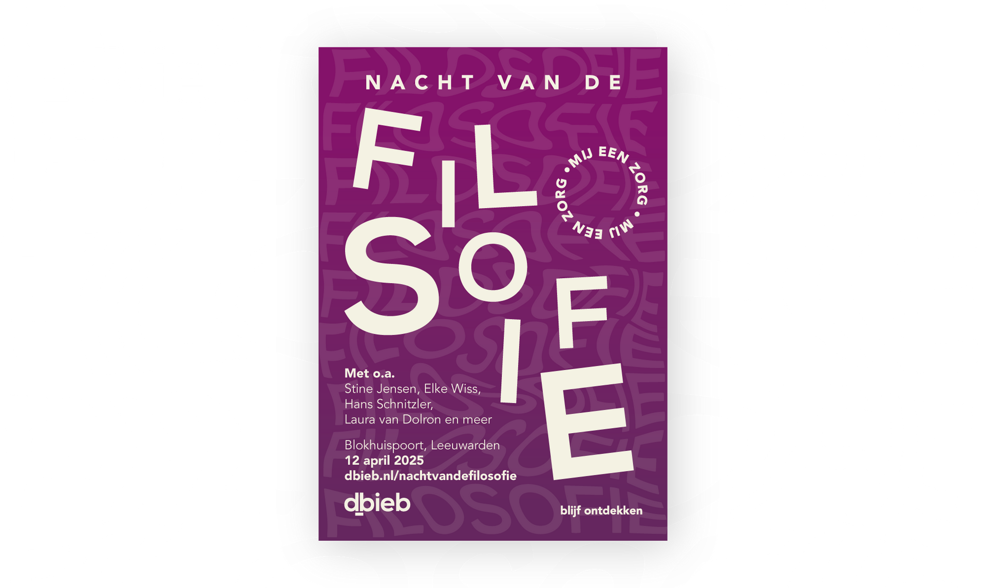 Branding | Poster | Nacht van de Filosofie dbieb