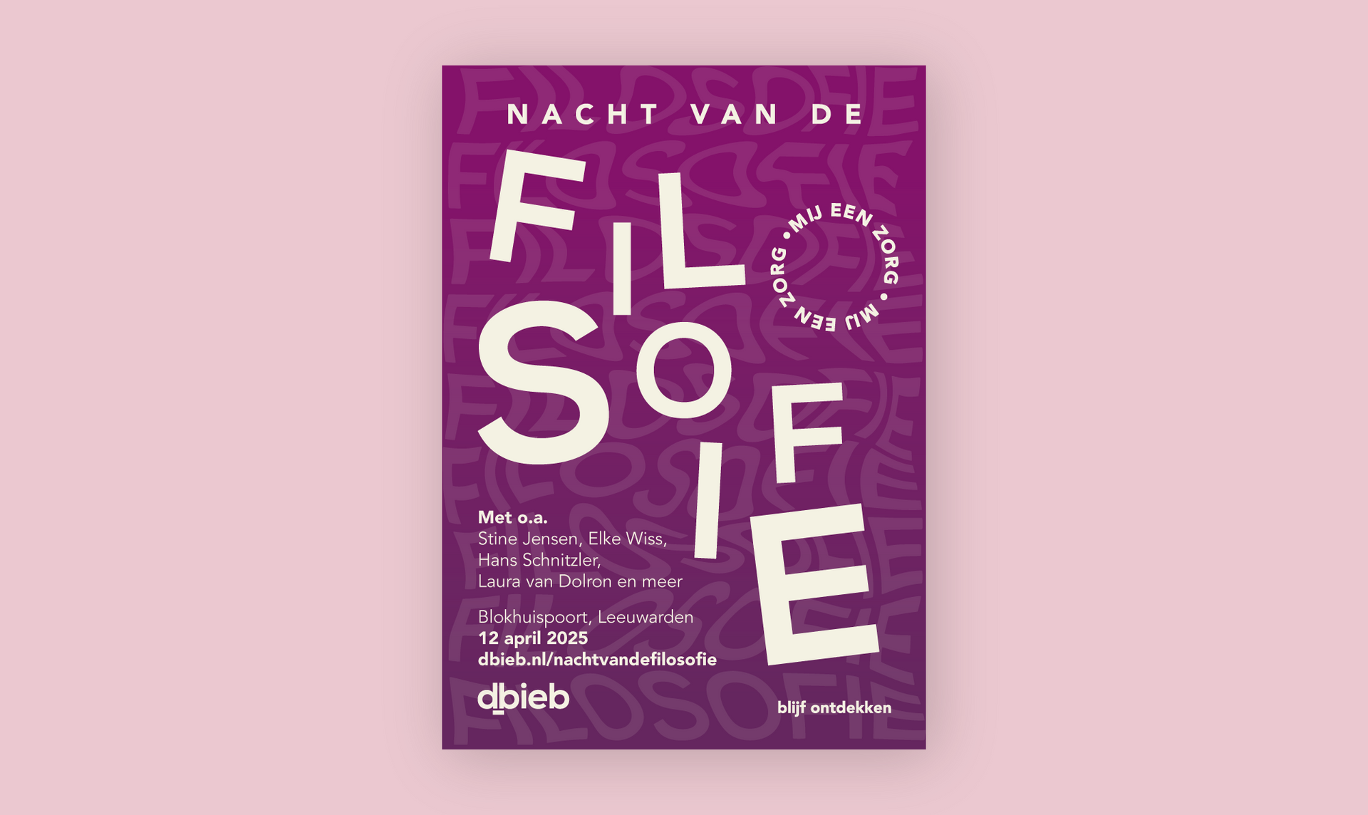 Poster | Nacht van de Filosofie dbieb