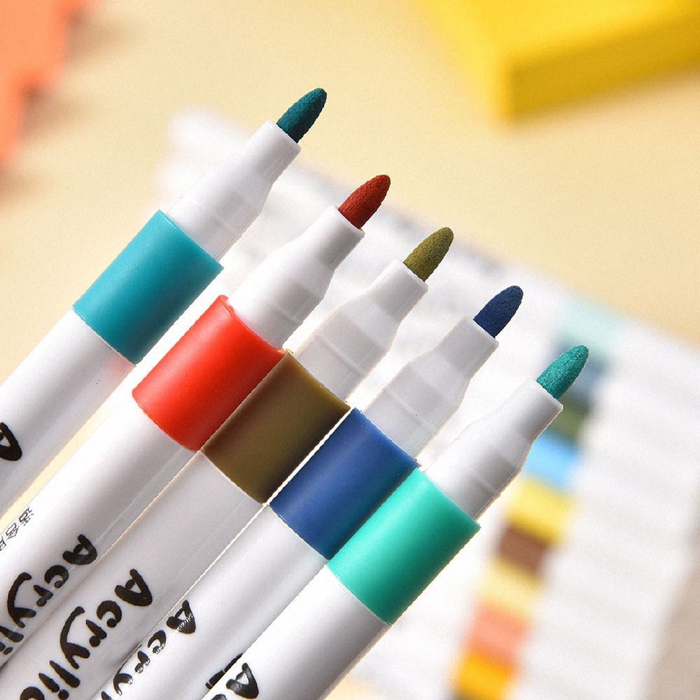 (36色/盒)防水不掉色！【80色速乾丙烯馬克筆】馬克筆 繪畫筆 彩色筆 塗鴉筆 著色筆 螢光筆 彩繪馬克筆 畫圖筆 壓克力顏料筆【DO522】