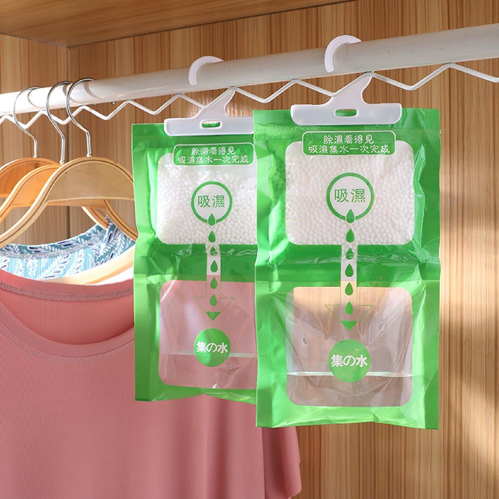 預購6包入【買5送1 日本熱銷 懸掛式除溼袋】除濕袋 除濕包 除溼袋 衣櫃除溼包 防潮 掛式除濕包 乾燥包 除濕包集水帶 吊掛式除濕包【DE444】