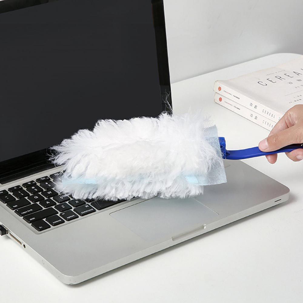 【預購】 替換式【靜電吸塵撢】 無紡布除塵撣 雞毛撢子 除塵撢子 雞毛毯 打掃撢 靜電除塵 吸塵撢【DO396】