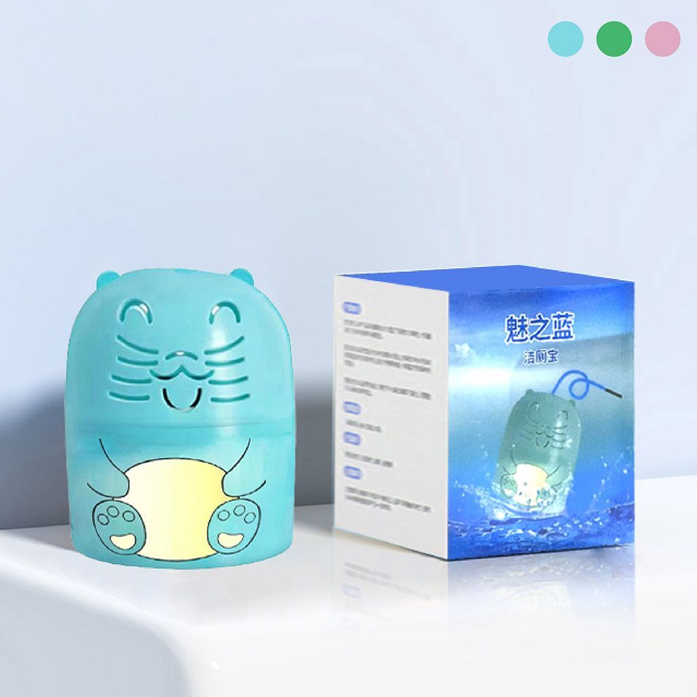 (綠色茉莉香【原廠盒裝】)自帶提繩不髒手【馬桶潔廁寶】小熊潔廁寶 馬桶清潔劑 潔廁寶 馬桶清潔錠 潔廁魔瓶 廁所芳香 馬桶清潔 潔廁劑 自動清潔劑【DO624】