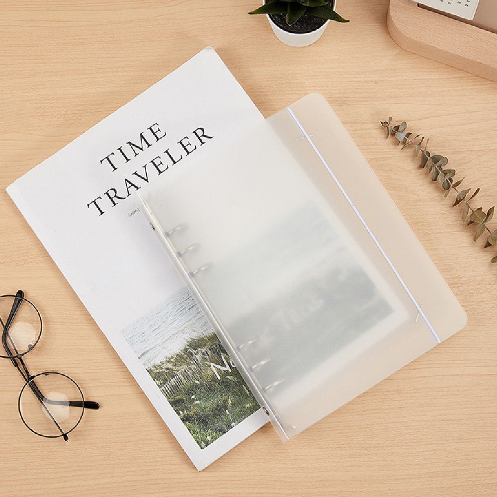 (【A6】磨砂活頁夾外殼+拉鍊袋*2)【馬卡龍理財收納本】 理財收納本 手帳本 活頁筆記本 A5 A6 活頁本 記帳本 活頁夾 活頁紙 手帳 日記本 夾鏈袋【DO515】