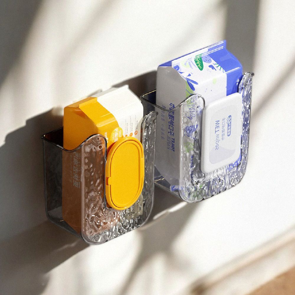 壁掛濕紙巾收納盒 吸盤紙巾盒 壁掛紙巾盒 抽取式面紙盒 水波紋濕巾盒 吸盤濕巾盒 洗臉巾收納盒 濕紙巾盒 廁所紙巾盒 【DO510】