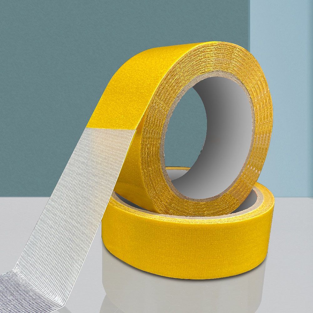 (4cm*5米)【網格雙面膠帶】雙面無痕膠帶 透明膠帶 無痕雙面膠 無痕膠帶 強力雙面膠 防水膠帶 布基膠帶 雙面膠 布膠 工【DO206】