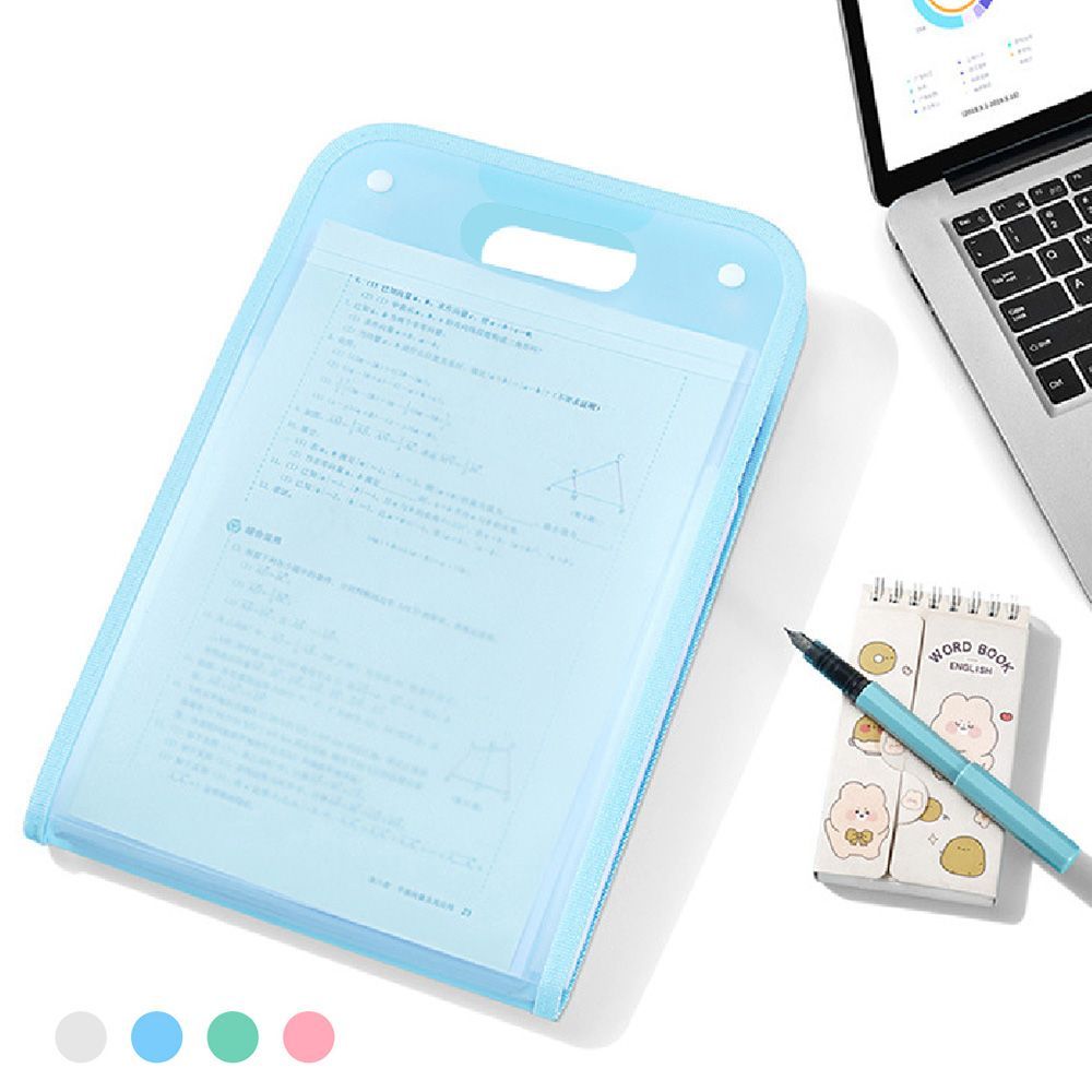 (13格分層-【藍色】送索引貼!) 13格分層!【A4資料夾】風琴夾 資料夾 文件夾 文件扣 多層資料夾 透明資料夾 辦公文件袋 文件分類 分類夾 文具用品【DO416】