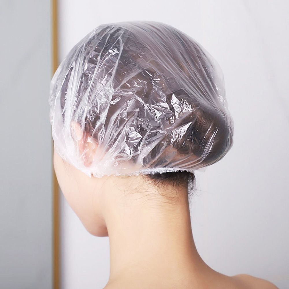 【單入 】拋棄式浴帽！買50送50【 一次性浴帽】 鬆緊浴帽 防水 透明 舒適 盥洗用品 頭套 發帽 拋棄式髮帽【DO174】