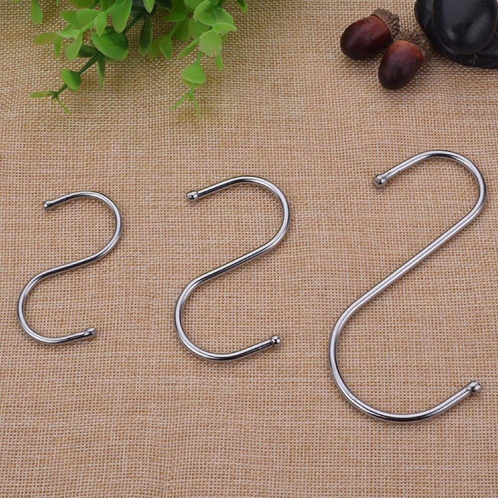 【5入省5元-中號】【不鏽鋼 S型掛勾】掛勾 免釘掛鈎 S勾 S型掛鈎 不銹鋼掛勾 金屬掛勾 收納掛鉤 衣服掛鉤 免釘掛勾 廚房掛鉤 掛鉤架【DO139】
