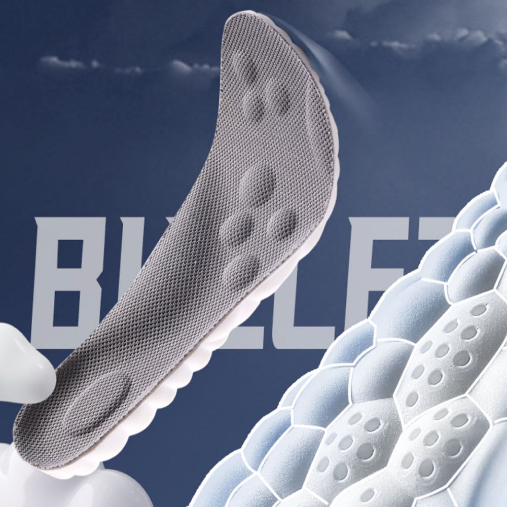 (下單請備註規格) 【雲朵灰】4D雲朵鞋墊 透氣 冰感透氣 透氣鞋墊 柔軟高彈 吸汗 減壓鞋墊 減壓 鞋墊 輕薄 全通用 氣壓減震【DO360】