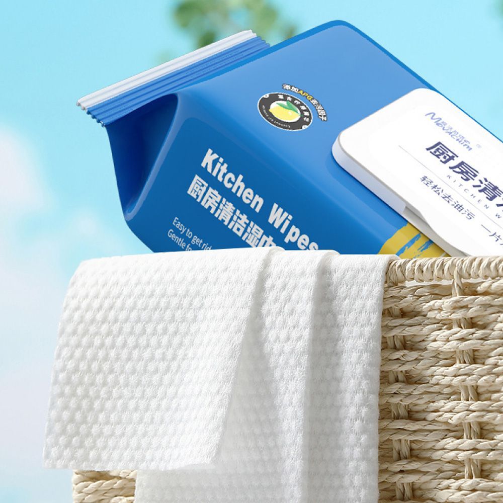 【預購】  【加大加厚80抽 廚房專用清潔巾】客廳紙巾 清潔紙 萬用清潔巾 去油巾 丟棄式抹布 清潔濕巾 萬用去汙巾 廚房濕巾【DO216】