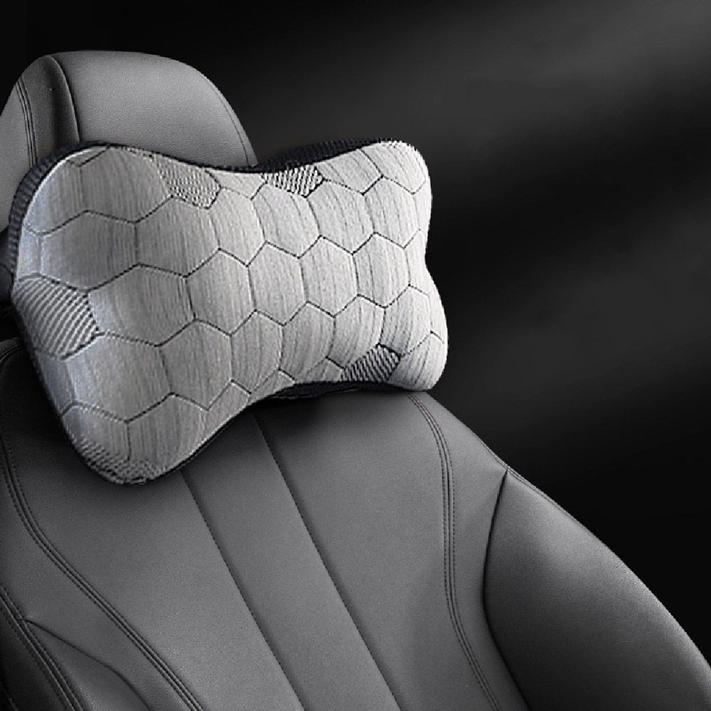 【 預購 】微電流石墨烯三角透氣汽車頭枕｜樂禾田【DR232】