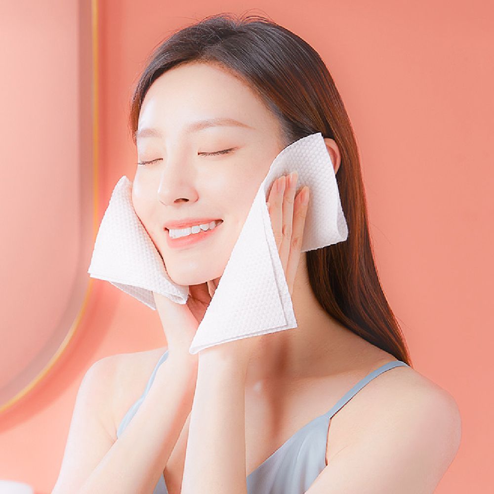 (下單備註規格)  100抽/包【抽取式洗臉巾】 拋棄式擦臉巾 一次性洗臉巾 拋棄式卸妝巾 乾濕兩用棉柔巾 加厚加大不織布 美容巾 臉部清潔【DO250】