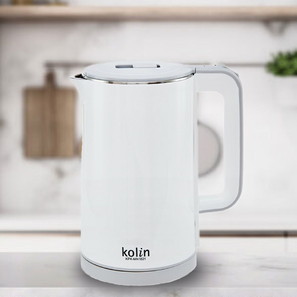 【預購】【Kolin歌林 1.8L防燙316不銹鋼快煮壺】電熱水壺 熱水壺 316不鏽鋼 燒水壺 電茶壺 分離式 快煮壺 咖啡壺【DR062】