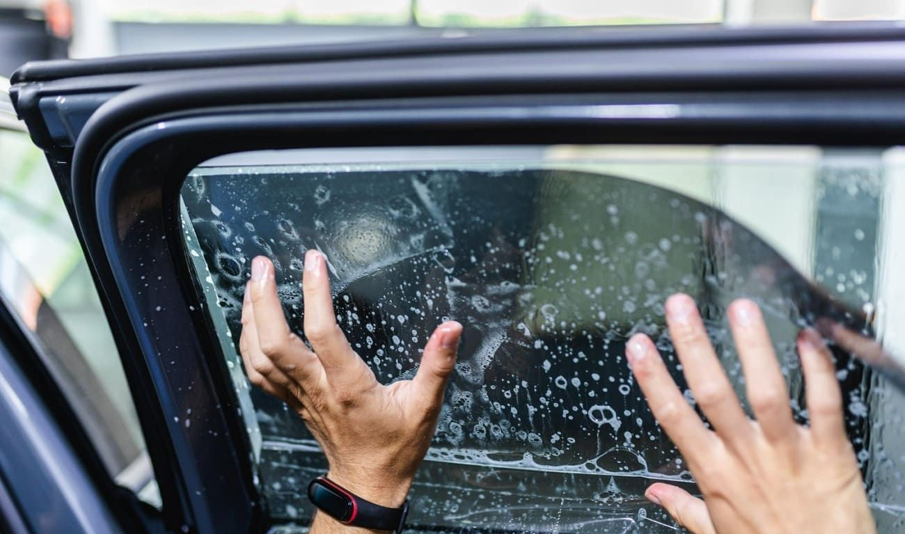 Window tint levels affecting visibility and privacy