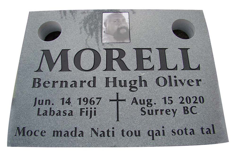A gravestone for morell bernard hugh oliver