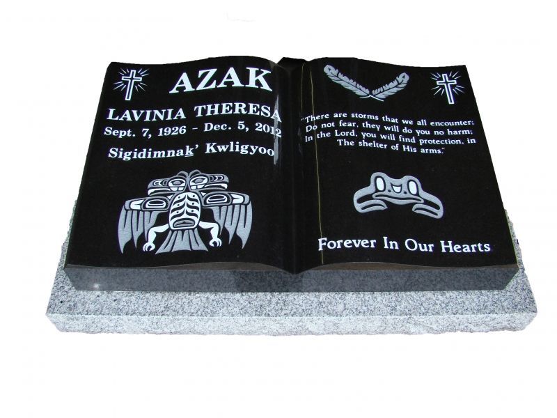 A black book with the name azak on it
