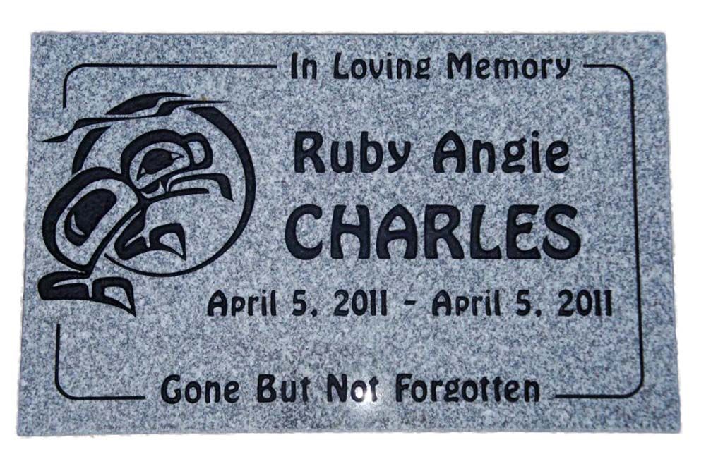 A door mat with the name ruby angie charles on it
