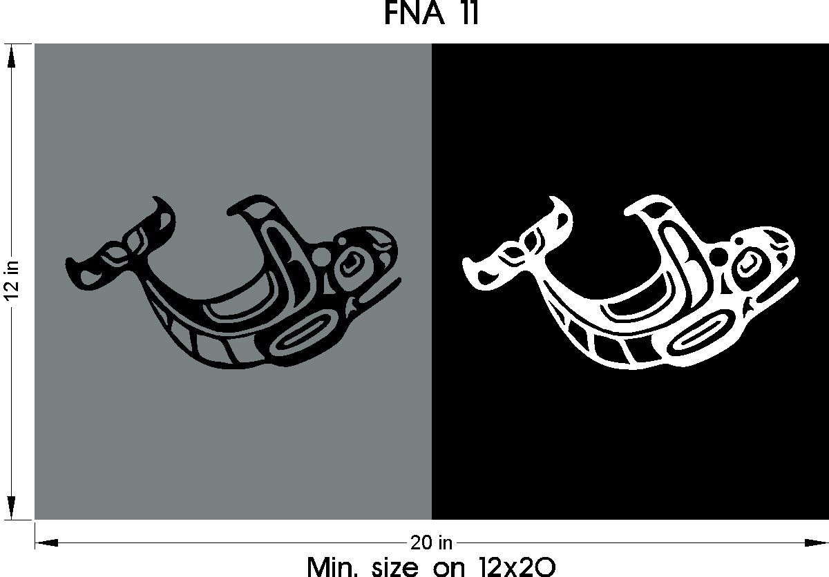 First Nations Art for Headstone engraving - whale