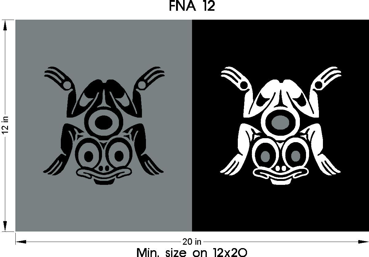 Indigenous Art for Headstone engraving - frog