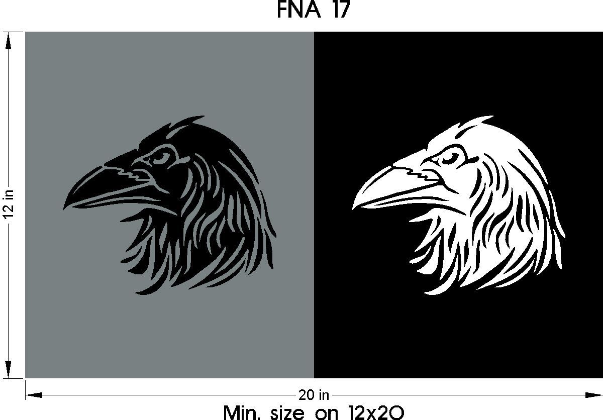 Indigenous Art for Headstone engraving - raven