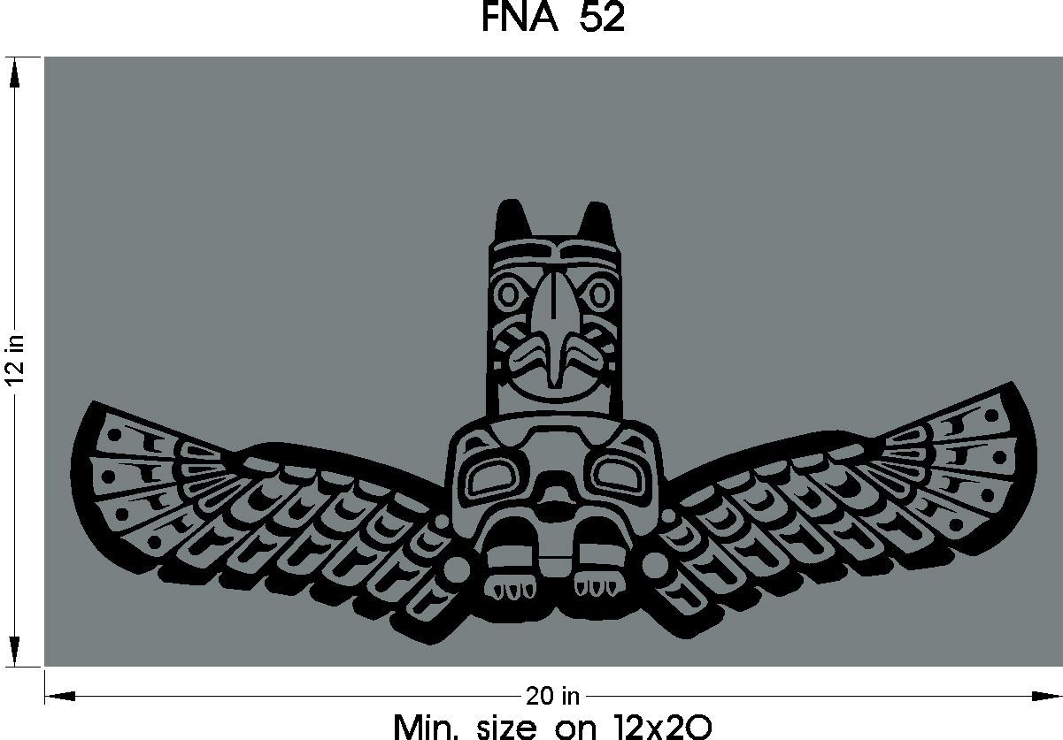 First Nations Art for Headstone engraving - totem